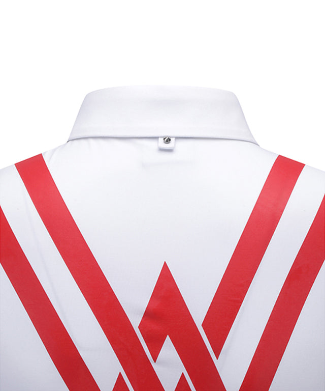 Women wearing ANEW Golf Back Signature Logo Long T-Shirt in White, showcasing the stylish design and comfortable fit.